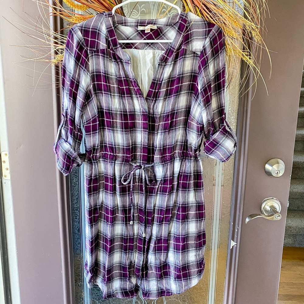 Skies Are Blue Plaid Dress